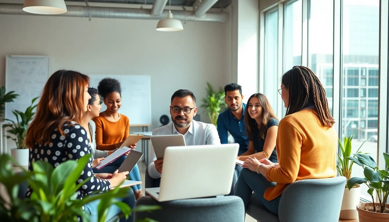 How to find my perfect job through career coaching in a collaborative workspace.