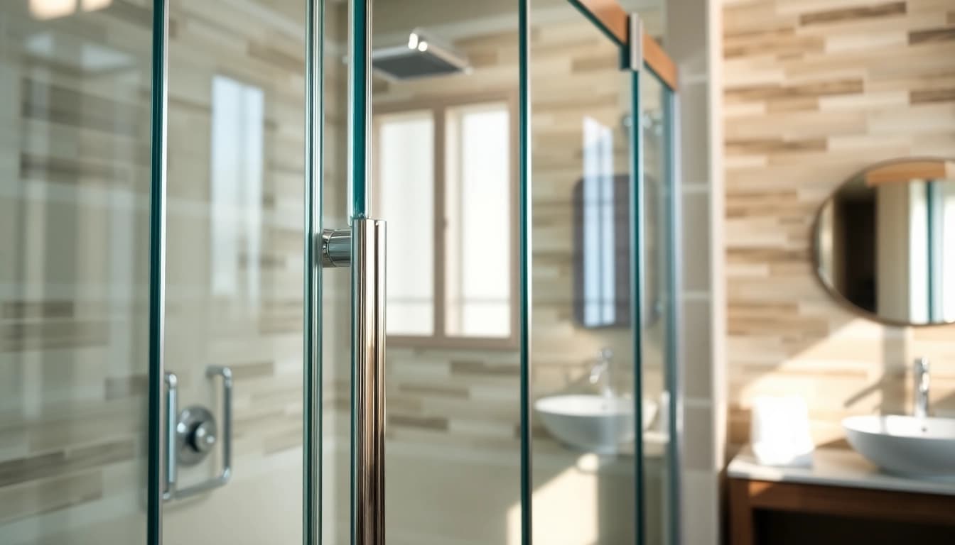 Showcasing elegant shower doors uk with sleek designs and polished chrome accents in a modern bathroom.