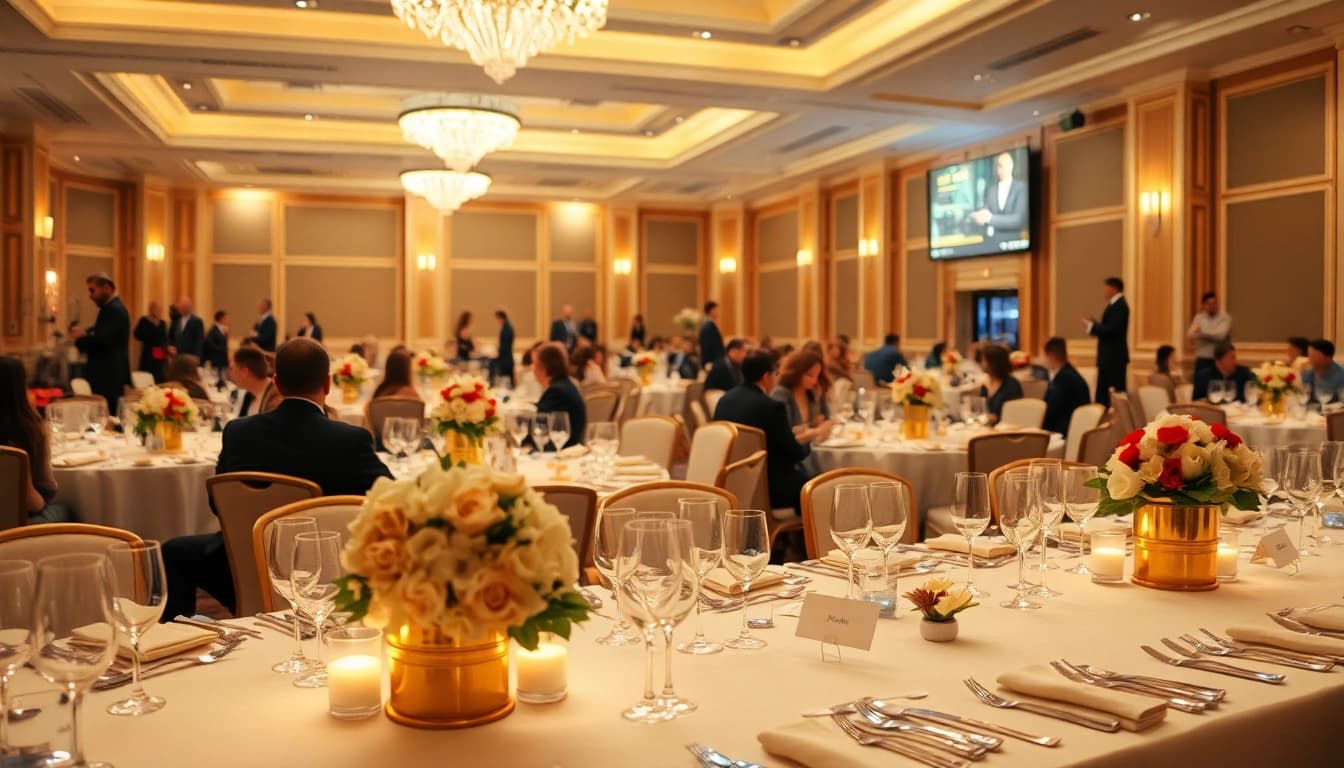 Cateringhirelondon offers luxurious banquet setups enhancing any event's elegance.