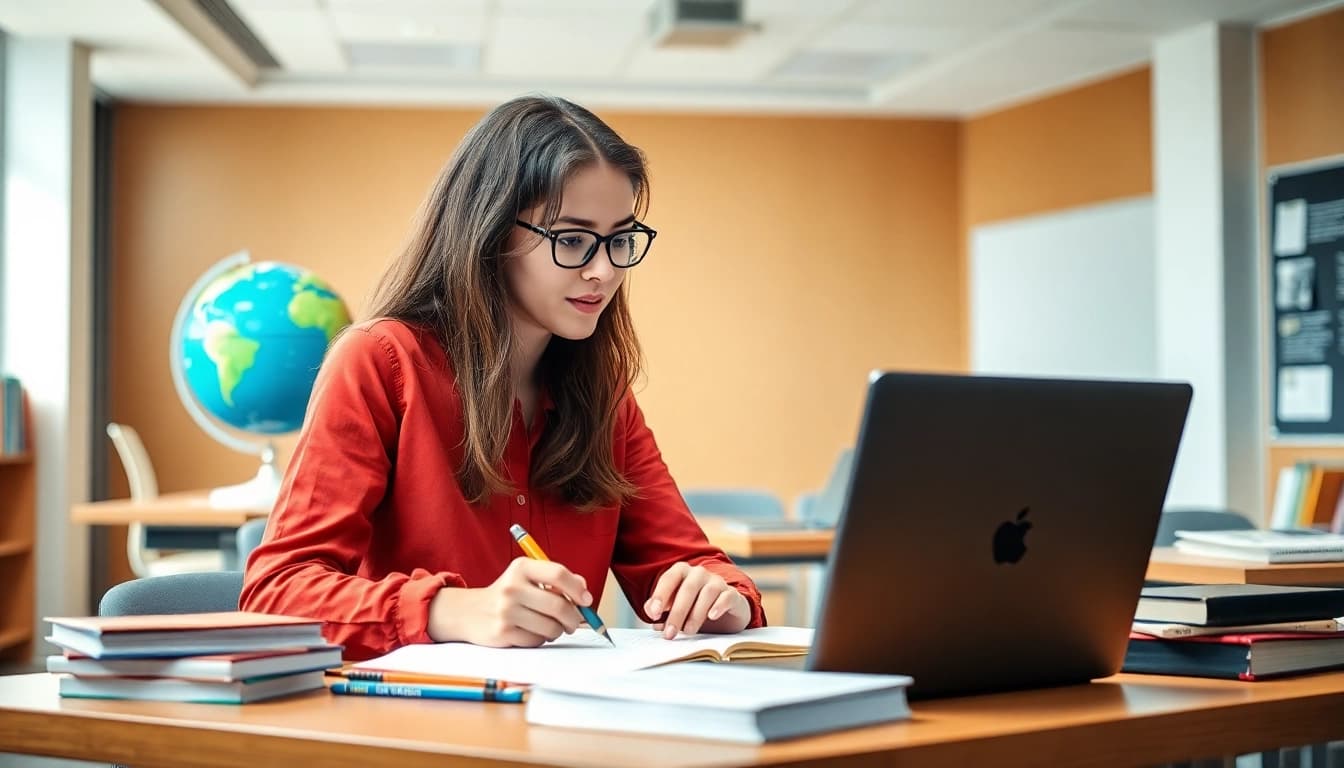 Enhance your TOEFL experience with expert help in a modern study environment.