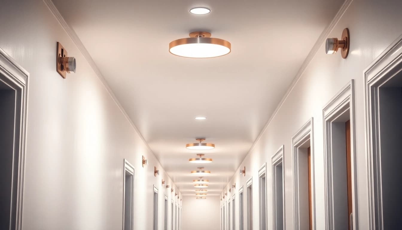 Enhance your space with stylish hallway lighting fixtures that elevate any corridor's ambiance.