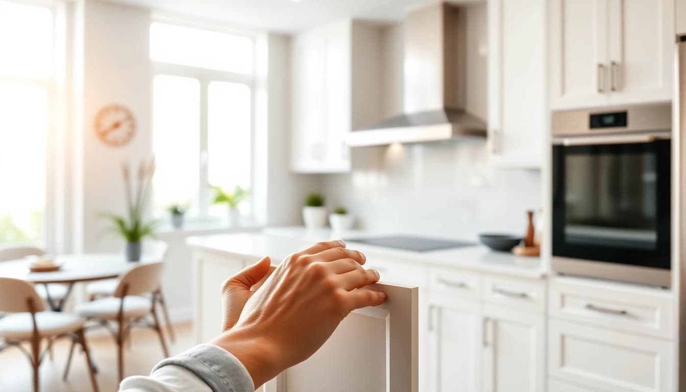 Revitalizing cabinets with Cabinet Refacing Clearwater FL in a modern kitchen setting.