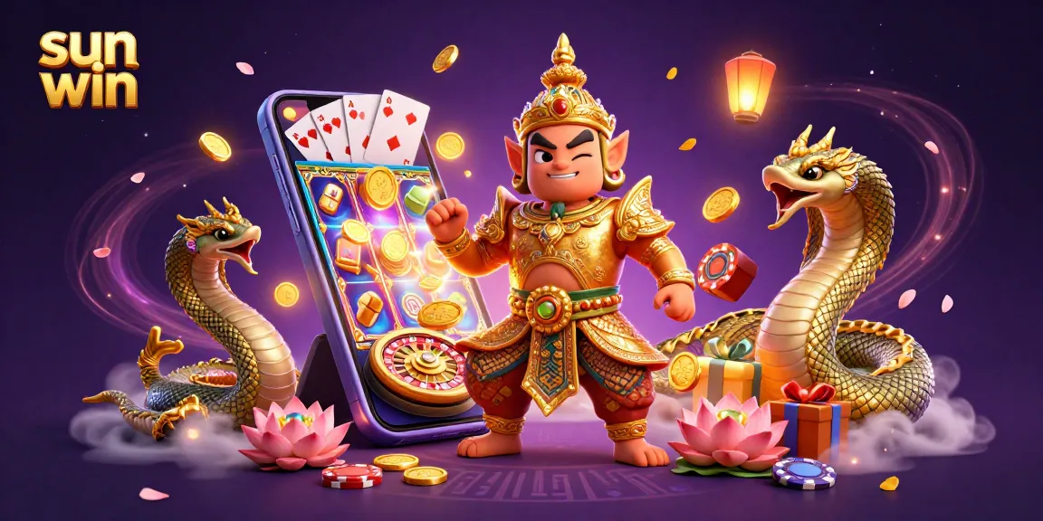 Experience thrilling gameplay at sun win with vibrant slot reels and enchanting characters in a rich 3D scene.