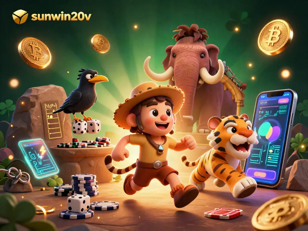 Experience vibrant gameplay at sunwin20v casino featuring colorful tokens and exciting elements.